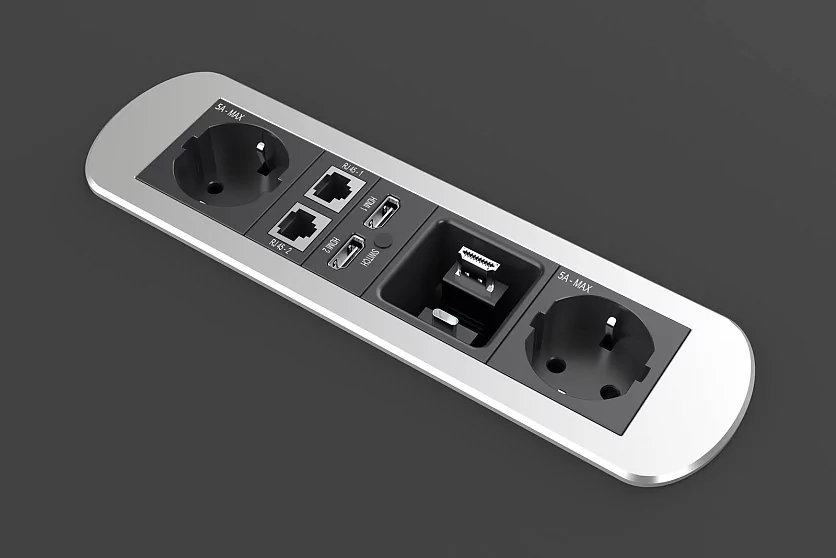 Прямоугольный металлический корпус Wize Pro WRTS-M-8BOX-S 4