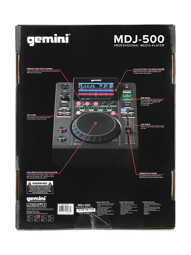 Медиа проигрыватель Gemini MDJ-500 15
