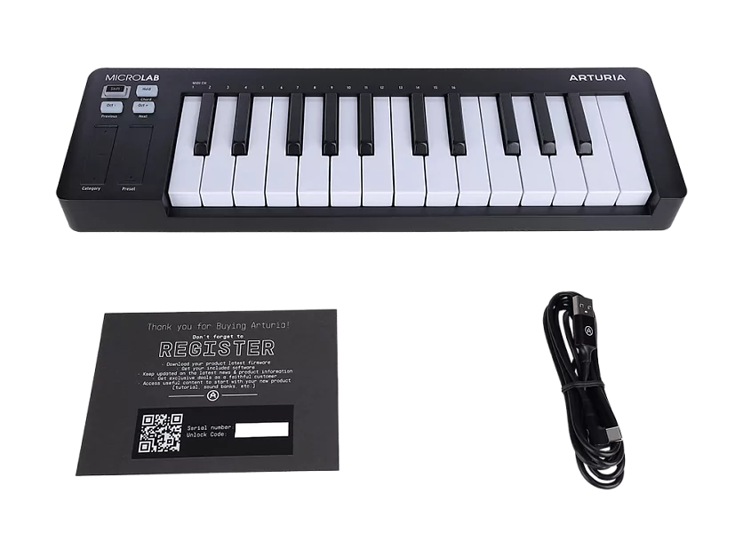 MIDI клавиатура Arturia MicroLab 3 Black 7