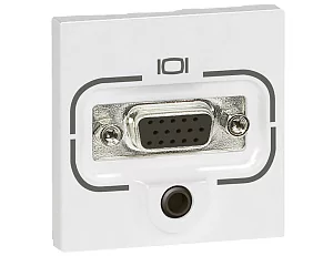 Розетка HD15 + разъём jack 3,5 мм Legrand Mosaic