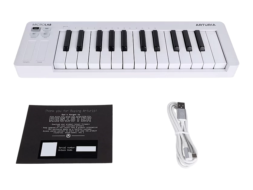 MIDI клавиатура Arturia MicroLab 3 White 7