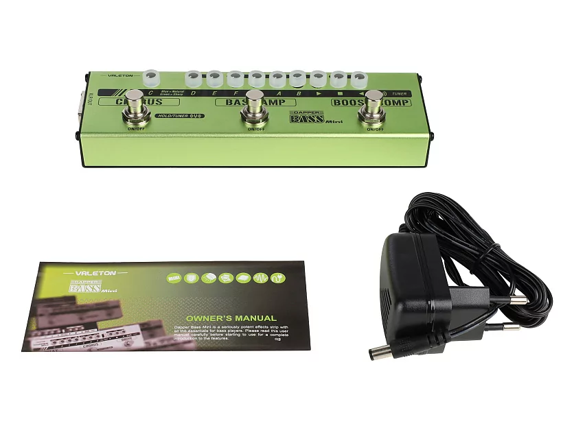 Напольная компактная басгитарная педаль Dapper Bass Mini Valeton MES-2 12
