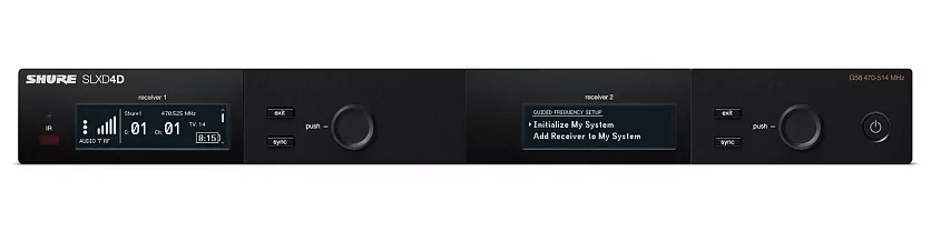 Двухканальный приемник цифровой радиосистемы SLXD SHURE SLXD4DE=-H56