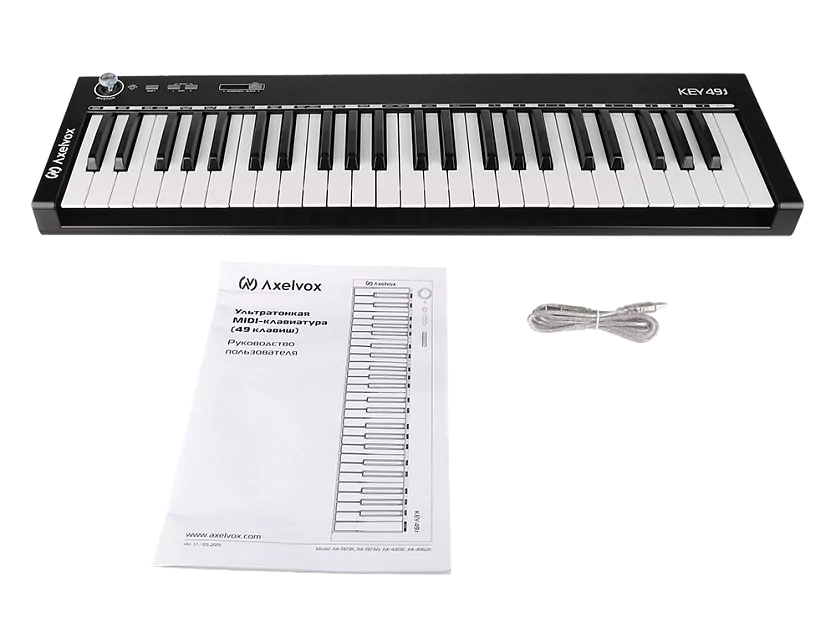 MIDI клавиатура Axelvox KEY49j Black 7