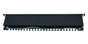 Патч-панель 19" Wize Pro W0.5U24CAT6-SH 2