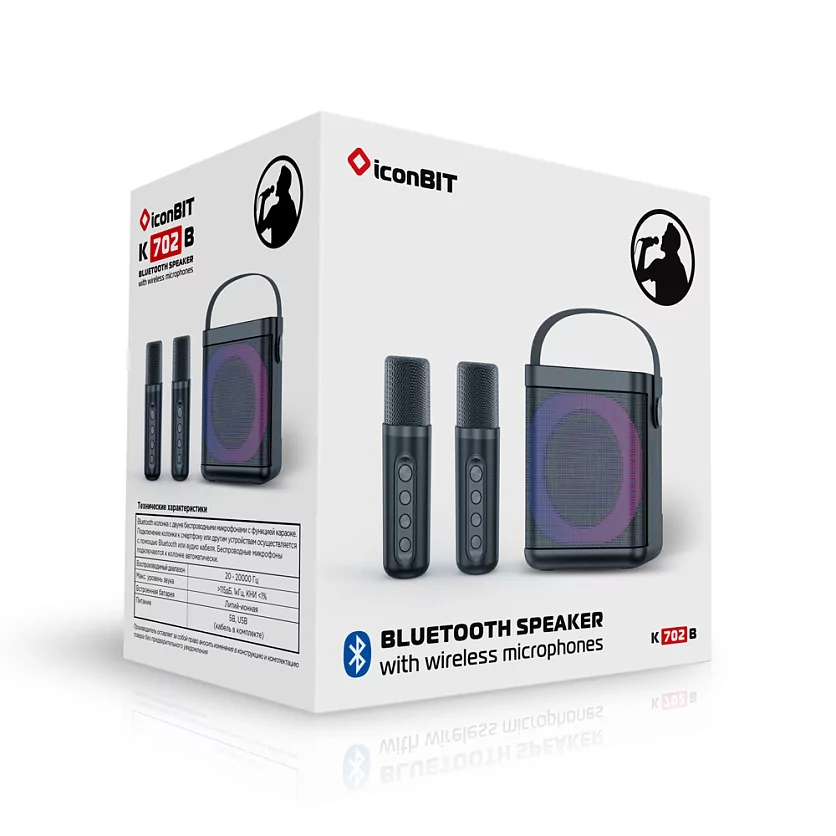 Переносная караоке система iconBIT K702B 4