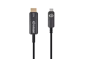 Кабель оптический активный Type C (M) - HDMI (M) Infobit AOC-CHDMI-30
