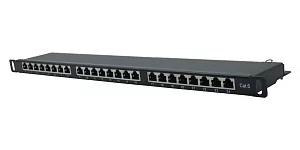Патч-панель 19" Wize Pro W0.5U24CAT6-SH 4