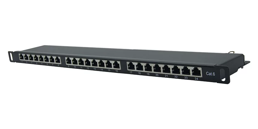 Патч-панель 19" Wize Pro W0.5U24CAT6-SH 4