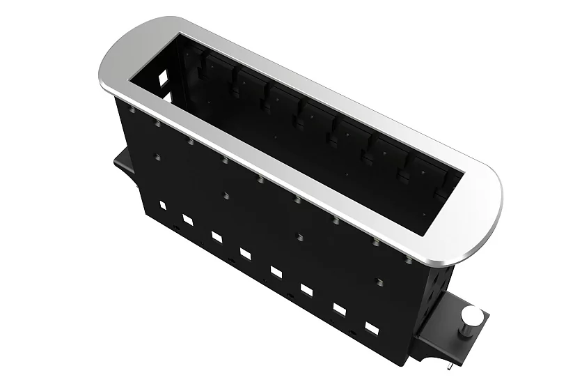 Прямоугольный металлический корпус Wize Pro WRTS-M-8BOX-S