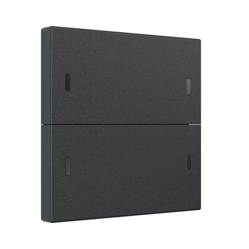 Сценарный выключатель, Amsterdam 02, 2-кл, dc, Графит iRidi Ddc-02-0204