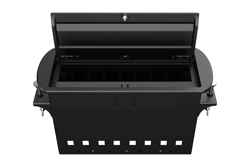 Прямоугольный металлический корпус Wize Pro WRTS-M-8CBOX-B 4