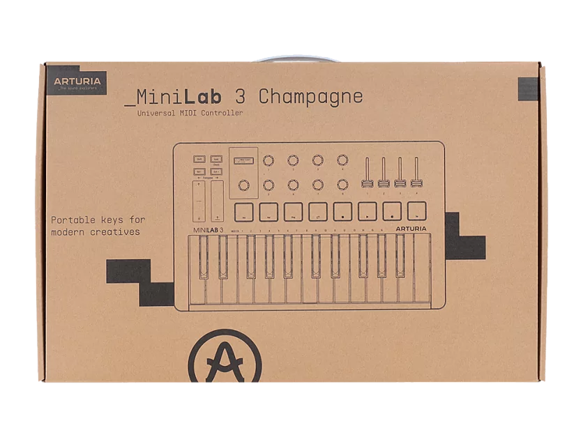 MIDI клавиатура Arturia MiniLAB 3 Champagne 9