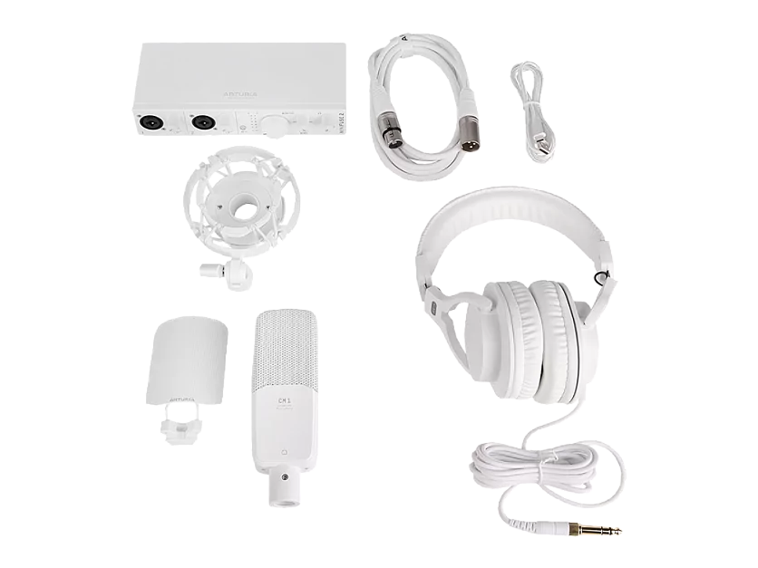Аудиоинтерфейс USB Arturia MiniFuse Recording Pack White 9