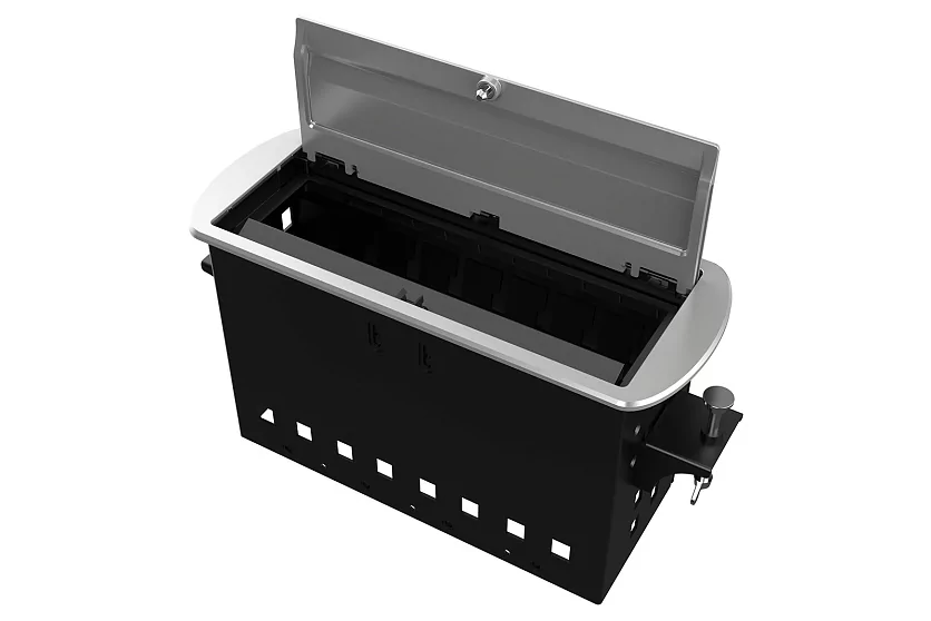 Прямоугольный металлический корпус Wize Pro WRTS-M-8CBOX-S
