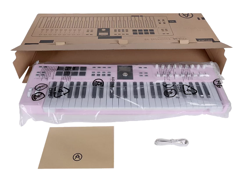 MIDI клавиатура Arturia KeyLab Essential 49 mk3 Rose Quartz 13