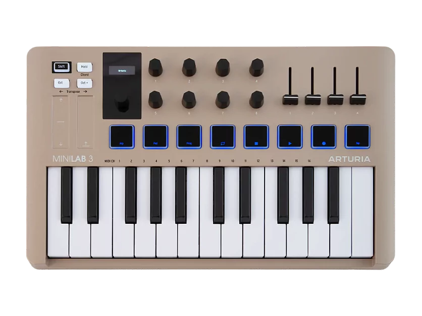 MIDI клавиатура Arturia MiniLAB 3 Champagne