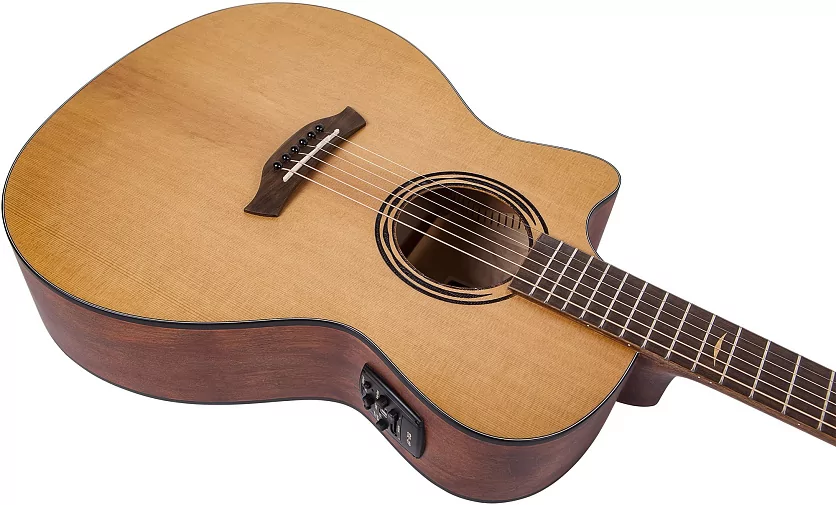 Леворукая электроакустическая гитара BATON ROUGE AR21C/ACE-L 4