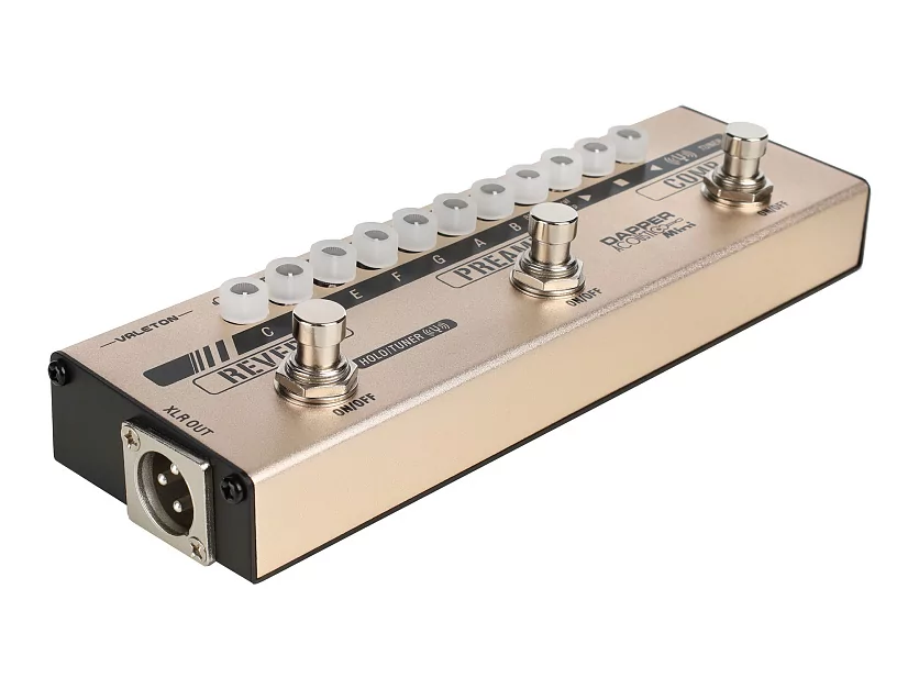 Напольная компактная гитарная педаль Dapper Acoustic Mini Valeton MES-4