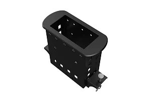 Прямоугольный металлический корпус Wize Pro WRTS-M-4BOX-B