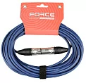 Кабель микрофонный FORCE FMC-05/10 BL