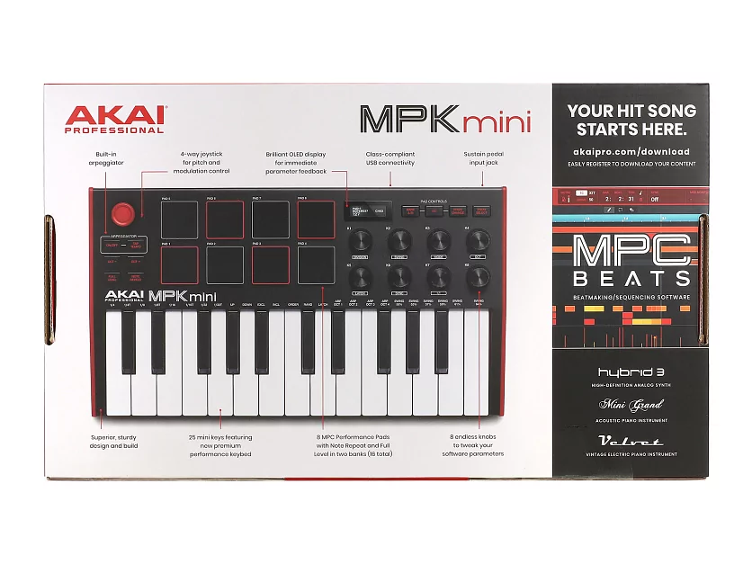 MIDI клавиатура AKAI MPK Mini MK3 16