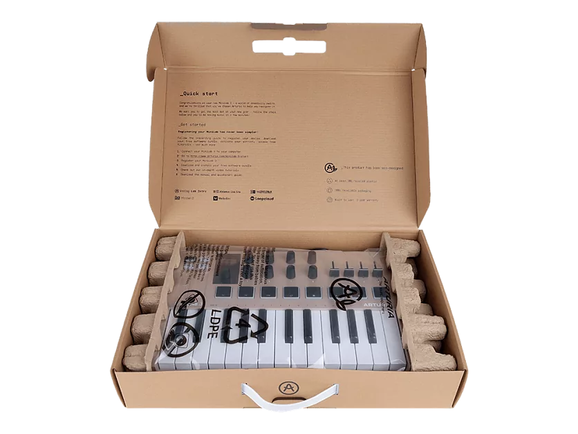 MIDI клавиатура Arturia MiniLAB 3 Champagne 6