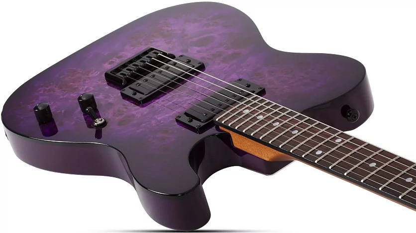 Электрогитара SCHECTER PT STANDARD PURPLE BURST BURL PBB 5