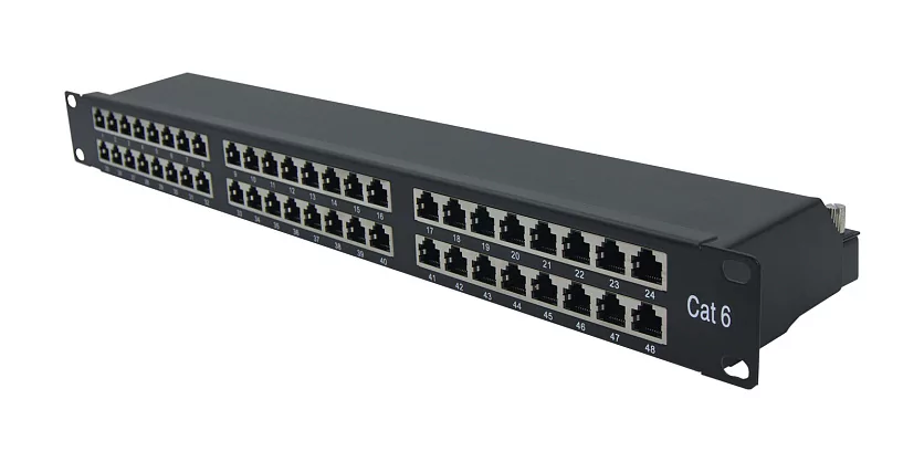 Патч-панель 19" Wize Pro W1U48CAT6-SH 2