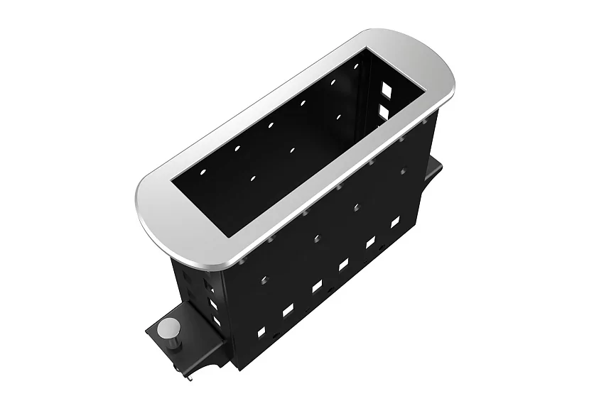 Прямоугольный металлический корпус Wize Pro WRTS-M-6BOX-S 2