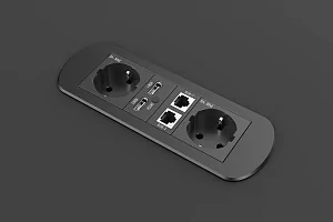 Прямоугольный металлический корпус Wize Pro WRTS-M-6BOX-B 4