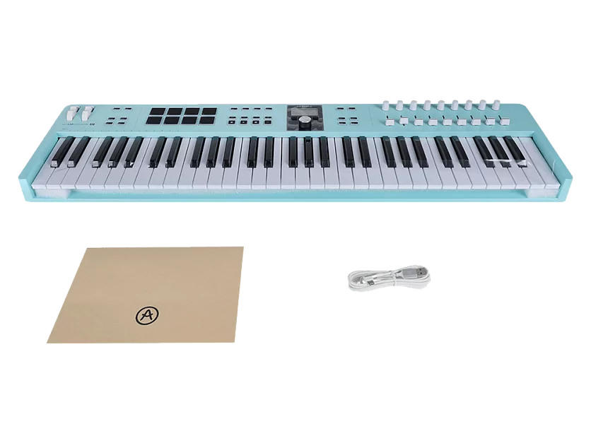 MIDI клавиатура Arturia KeyLab Essential 61 mk3 Aquamarine 11