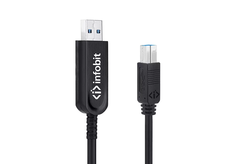 Кабель оптический активный USB 3.1 Gen 2 Infobit U31-AMBM32-25 2