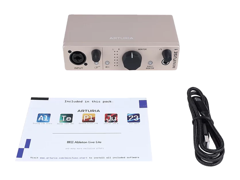 Аудиоинтерфейс USB Arturia MiniFuse 1 Champagne 7