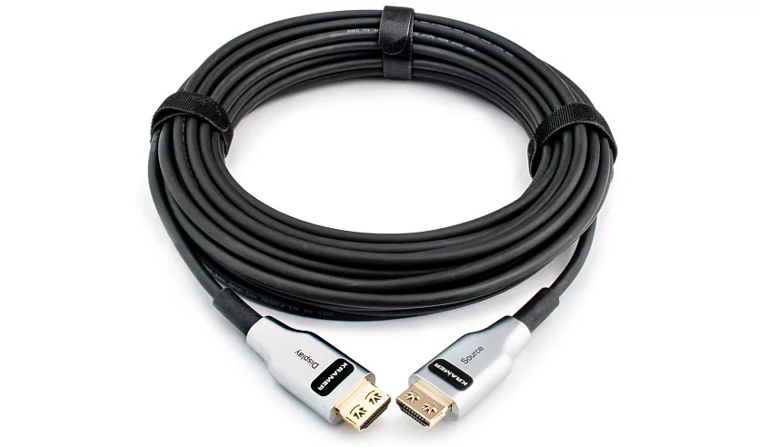 Малодымный сверхвысокоскоростной гибридный кабель для передачи сигнала HDMI Kramer Electronics CLS-AOCH/UF-295