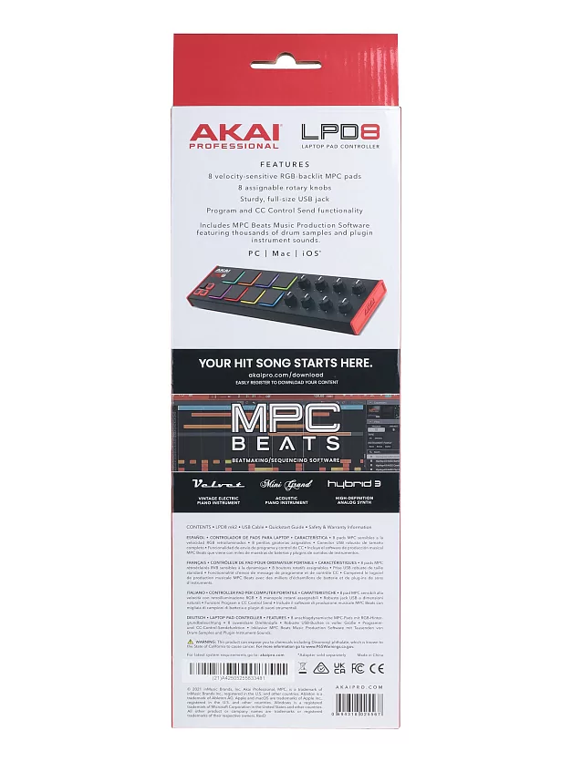 MIDI контроллер AKAI LPD8 MKII 14