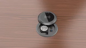 Лючок врезной в стол Wize Pro WRTS-RR-B 5