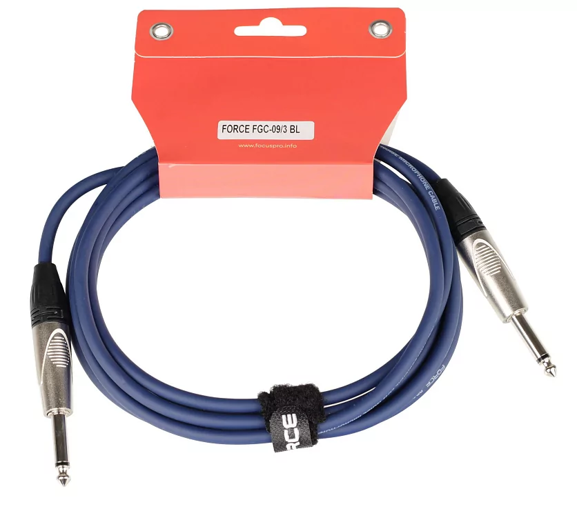 Кабель гитарный FORCE FGC-09/3 BL 2