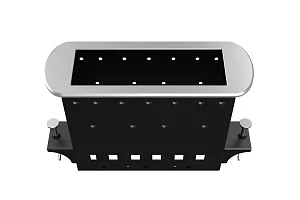 Прямоугольный металлический корпус Wize Pro WRTS-M-6BOX-S 3