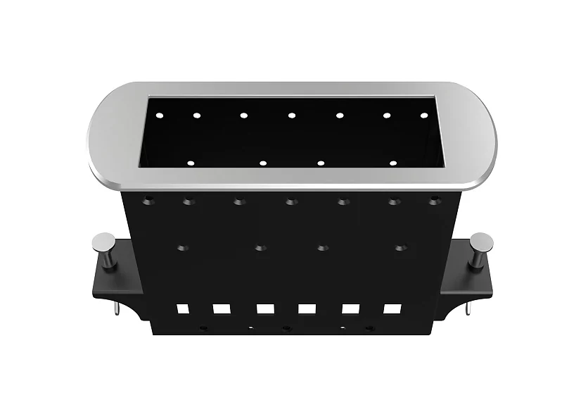 Прямоугольный металлический корпус Wize Pro WRTS-M-6BOX-S 3