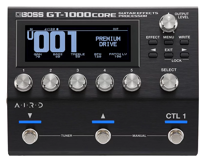 Компактная версия гитарного процессора эффектов GT-1000 BOSS GT-1000CORE