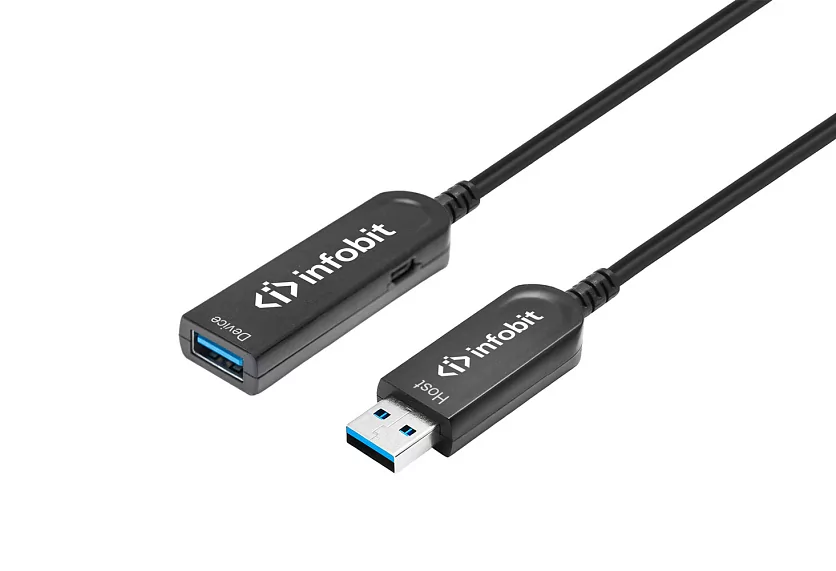 Кабель оптический активный USB 3.1 Gen 2 Infobit U31-AMAF32-15 3