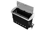 Прямоугольный металлический корпус Wize Pro WRTS-M-6CBOX-S