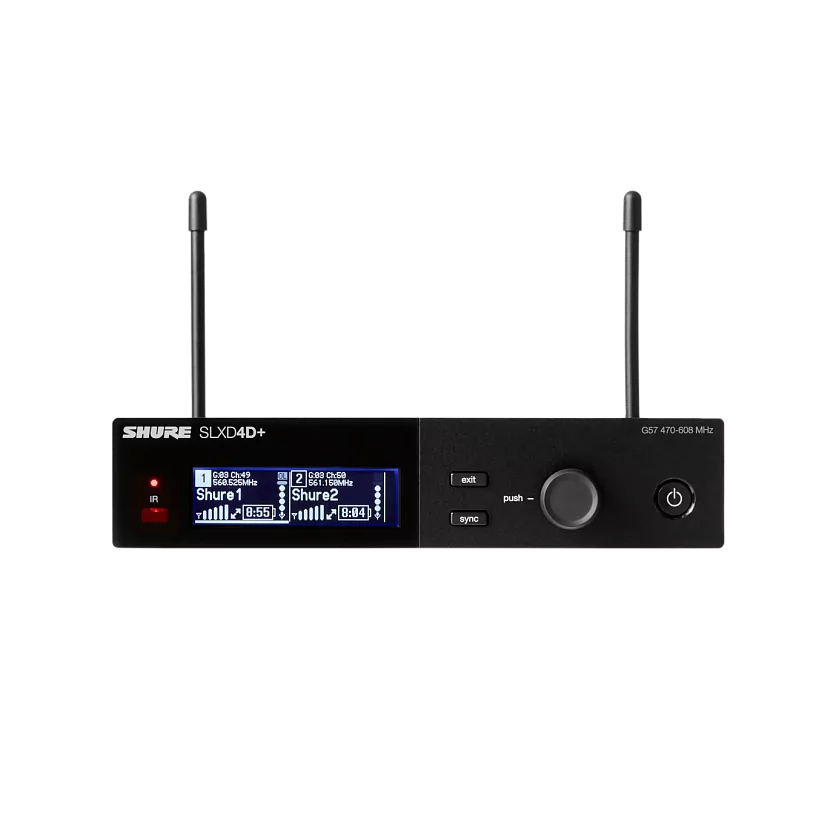 Цифровой двухканальный приемник SHURE SLXD4D+E=-G65 2