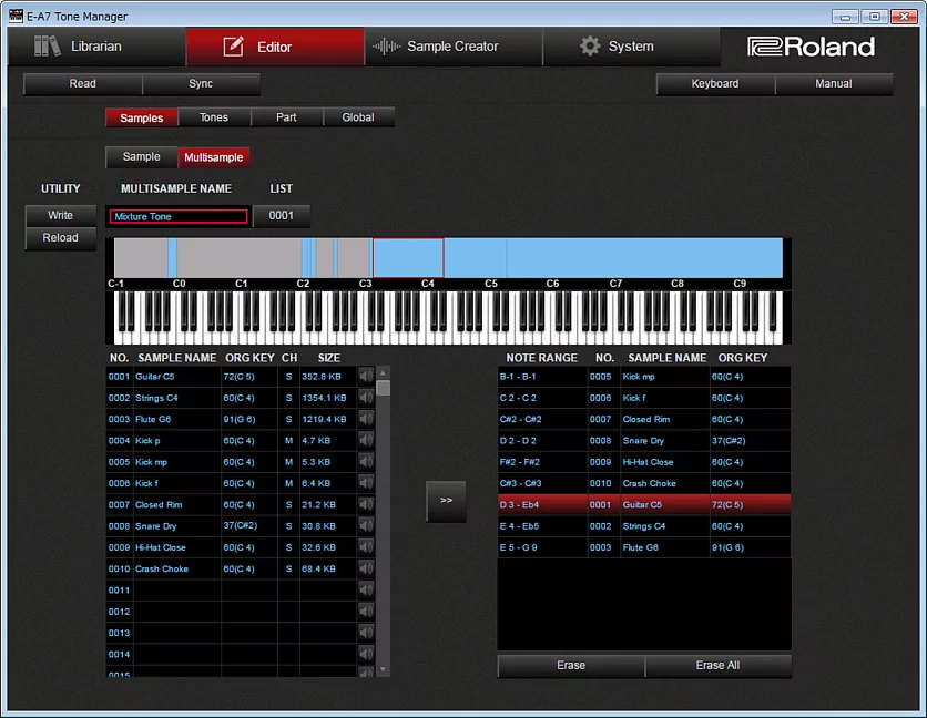 Синтезатор-аранжировщик ROLAND E-A7 10