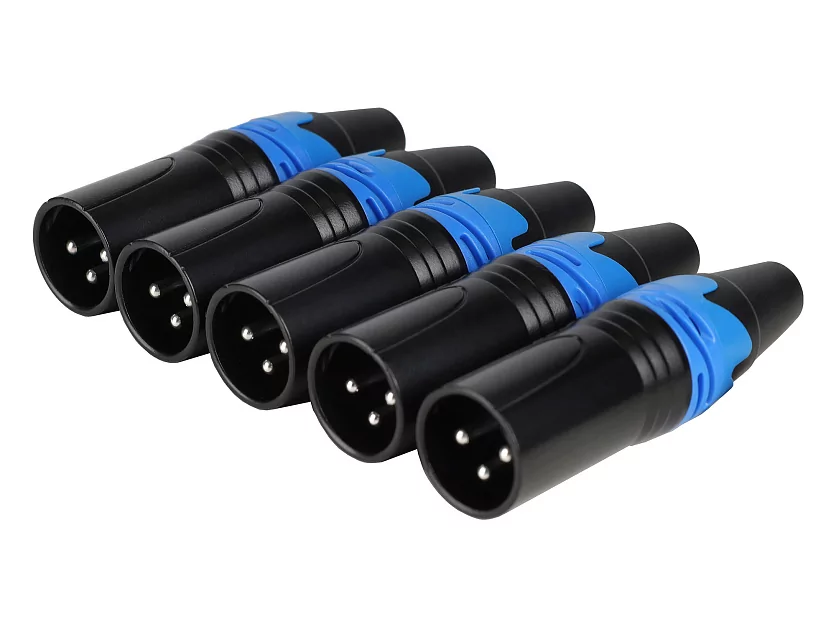 Комплект кабельных разъемов Wize WXLR-3PM-5 10