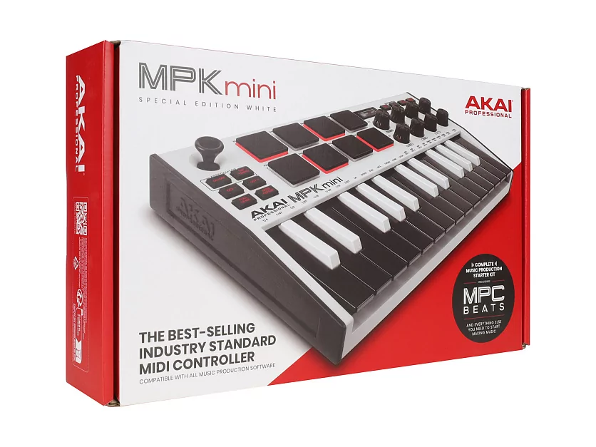 MIDI клавиатура AKAI MPK Mini MK3 White 15