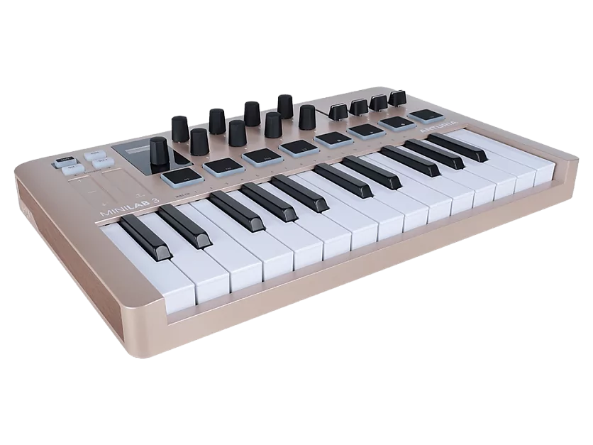 MIDI клавиатура Arturia MiniLAB 3 Champagne 2