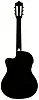 Электроакустическая гитара STAGG SCL60 TCE BLK 3