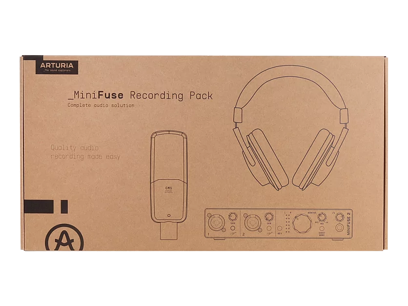 Аудиоинтерфейс USB Arturia MiniFuse Recording Pack White 17